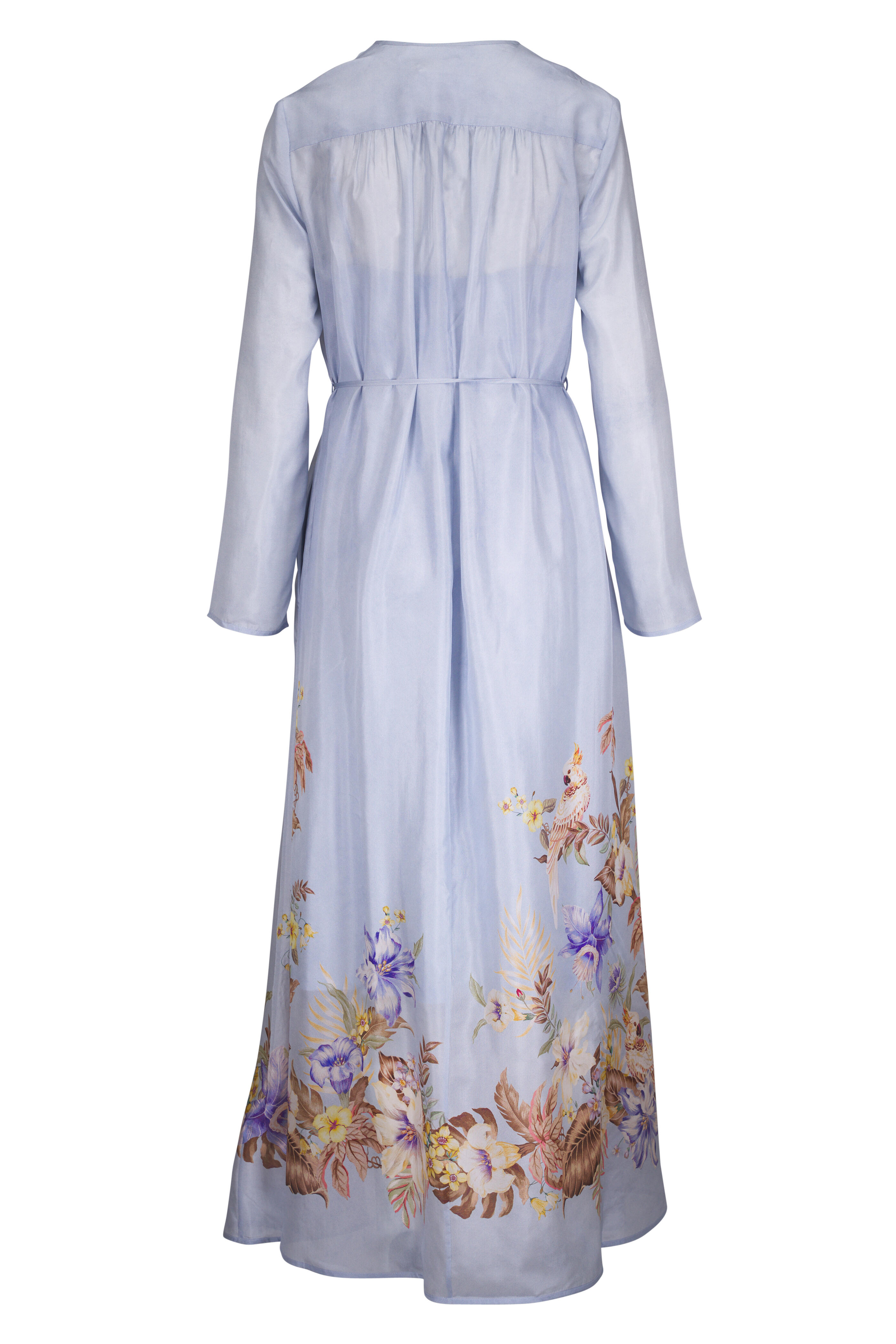 ワンピース ZIMMERMANN Women Dresses 2161 DR251 BUF BLUE FLORAL Crush Scalloped Shift Dress Blue Floral Online | Zimmermann
