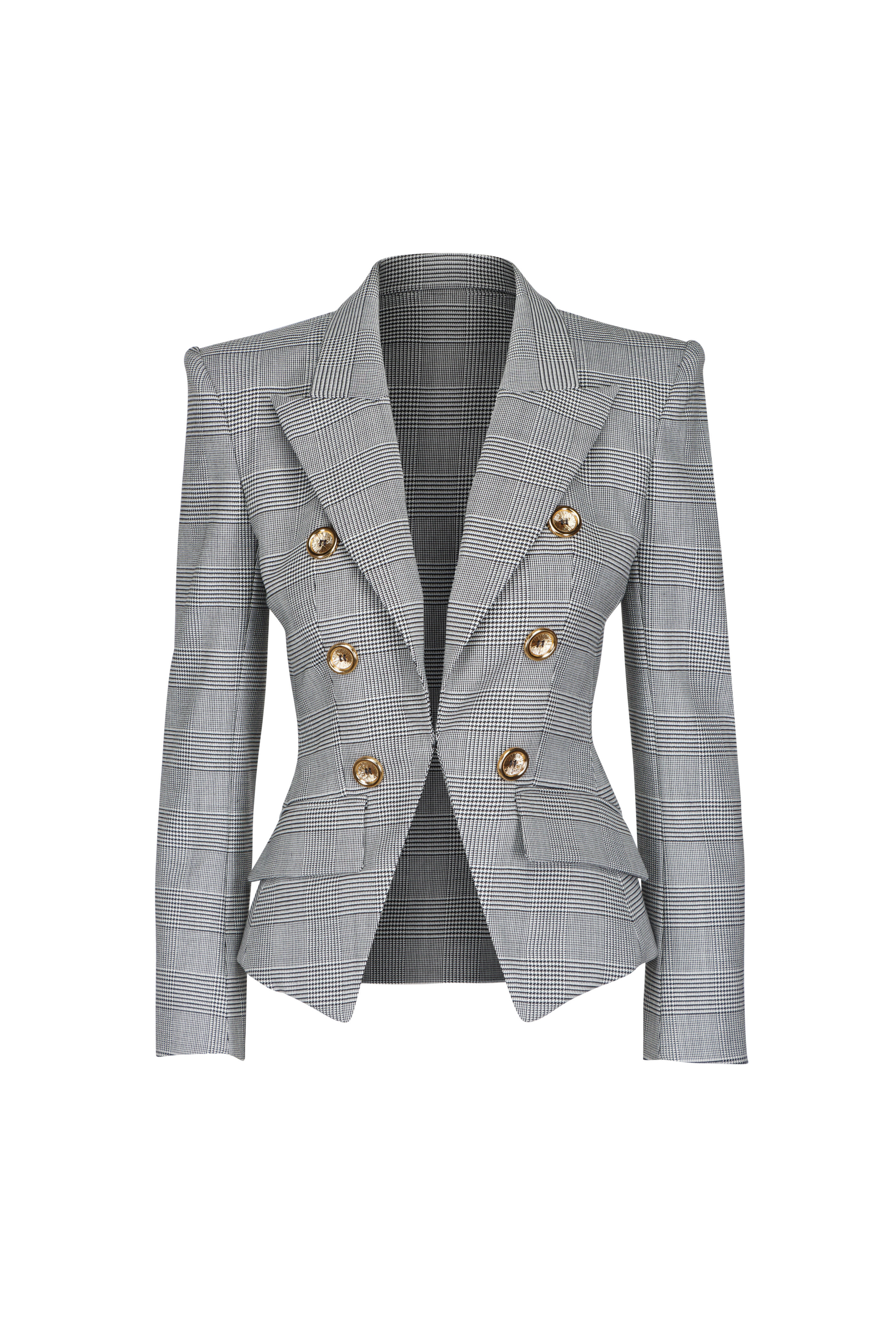 Balmain - Prince of Wales Six Button Jacquard Jacket