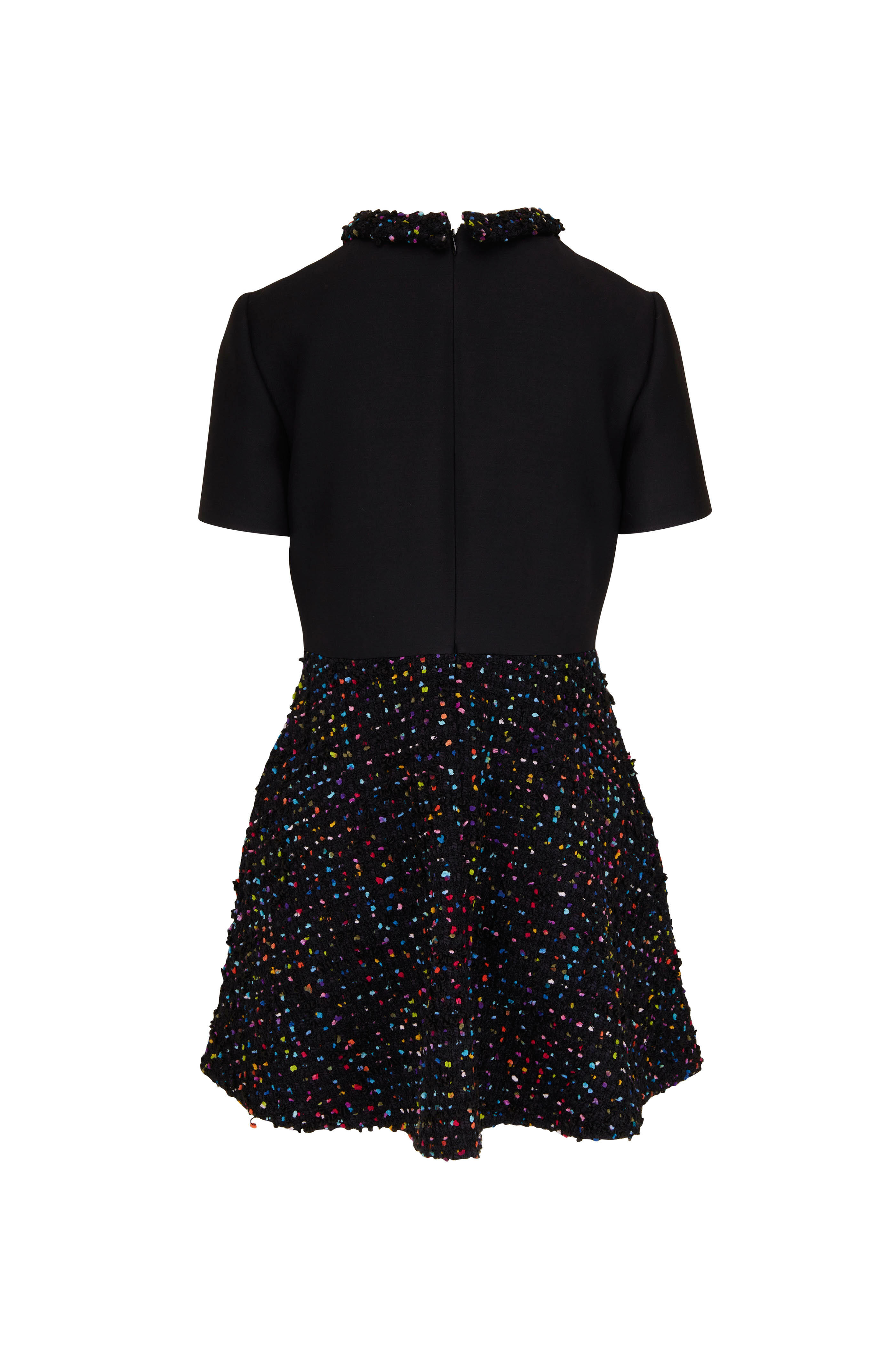 Valentino - Black Multi Tweed Mini Dress