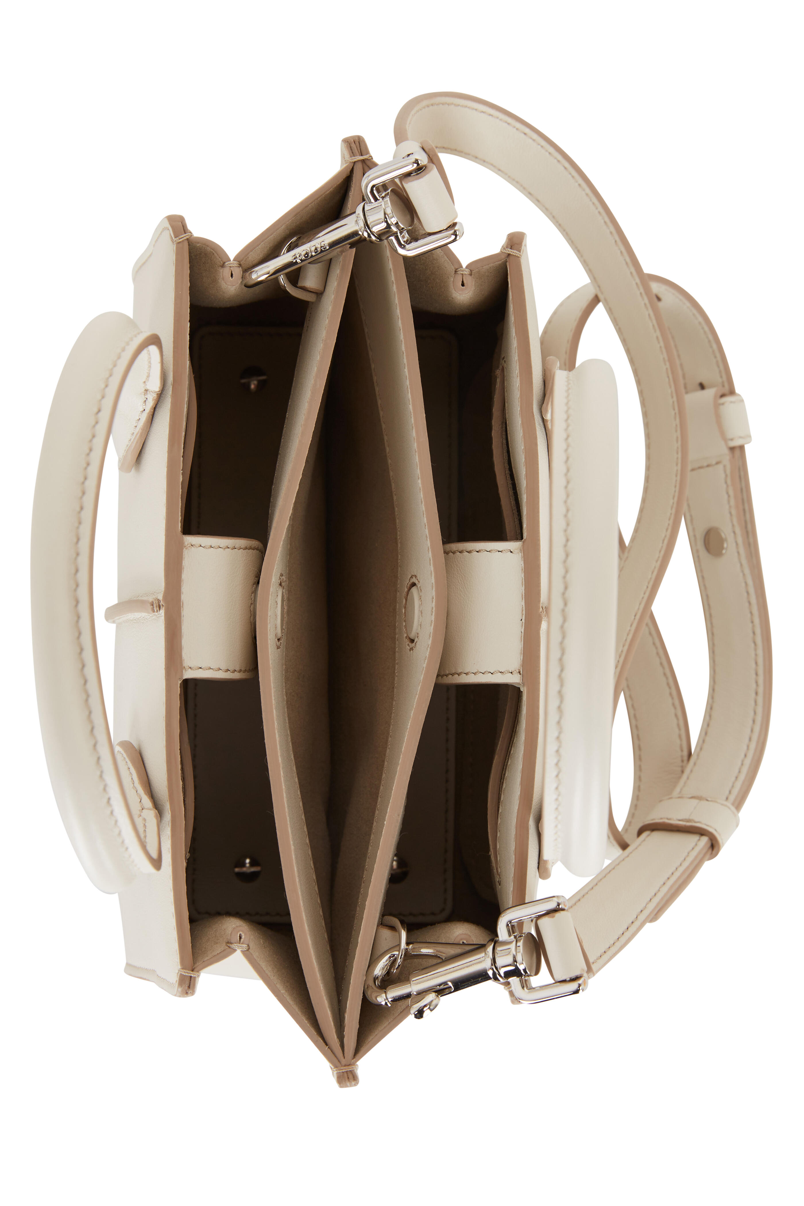 Tod's - Aon White Leather Mini Shopping Tote