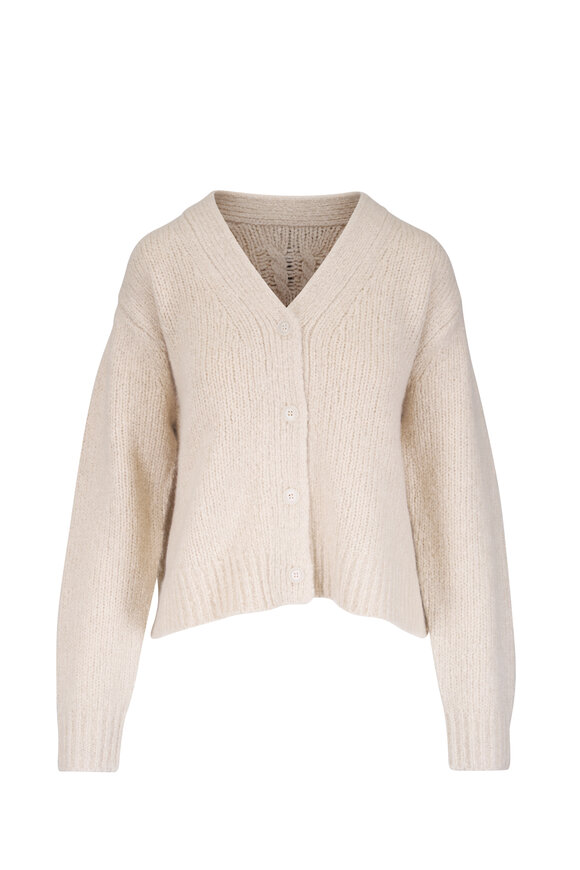 Nili Lotan Lorana Beige Cashmere & Silk Cardigan - view 1