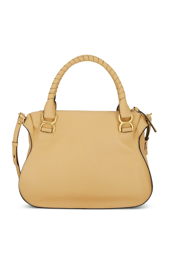 Chloé - Marcie Soft Tan Leather Medium Shoulder Bag