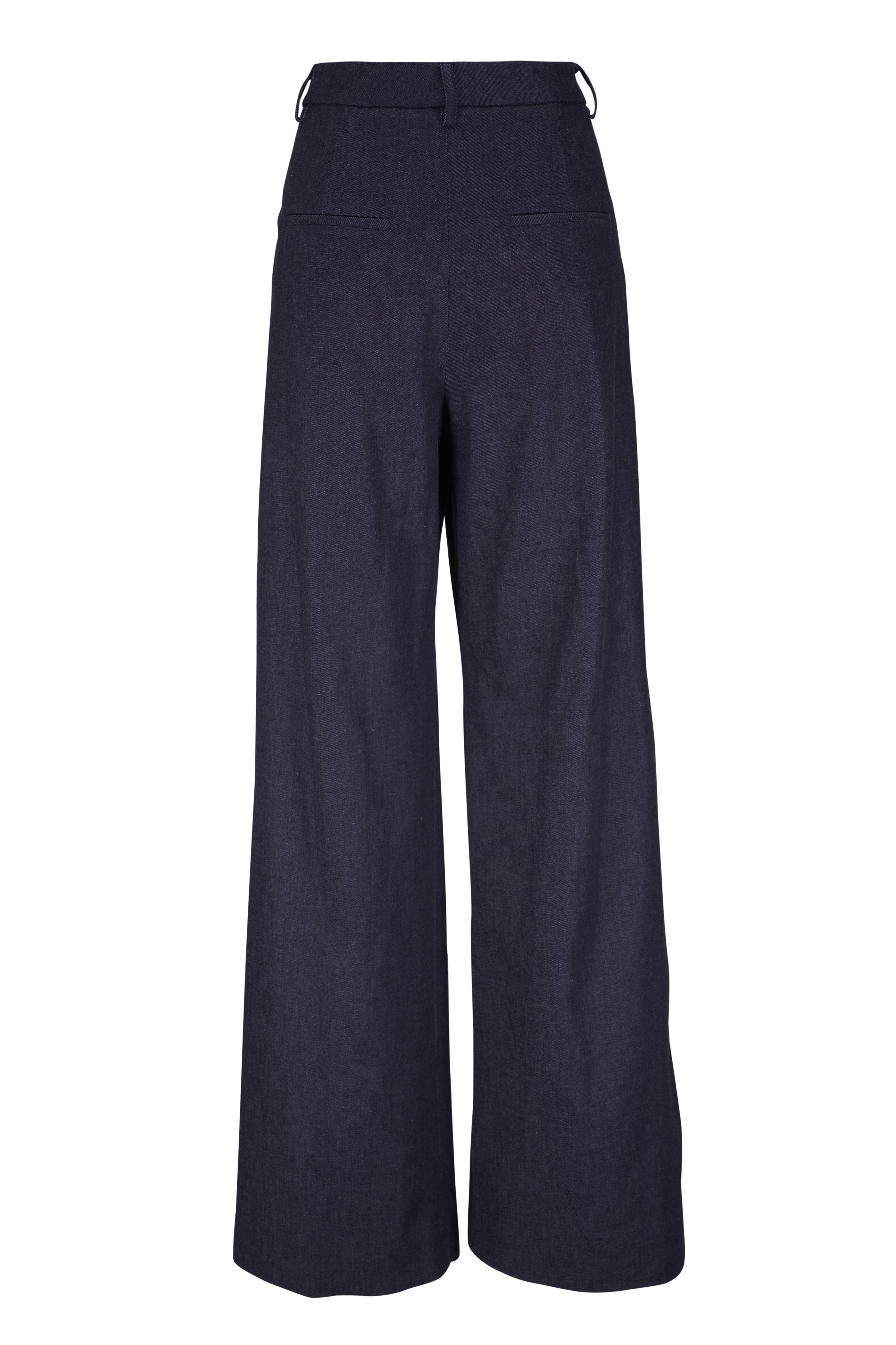 KZ_K Studio - Osaka Tailored Navy Blue High Waist Pant