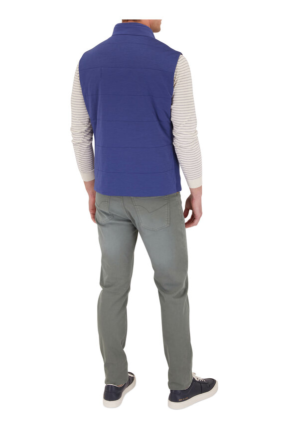 Maurizio Baldassari - Royal Blue Wool Jersey Vest