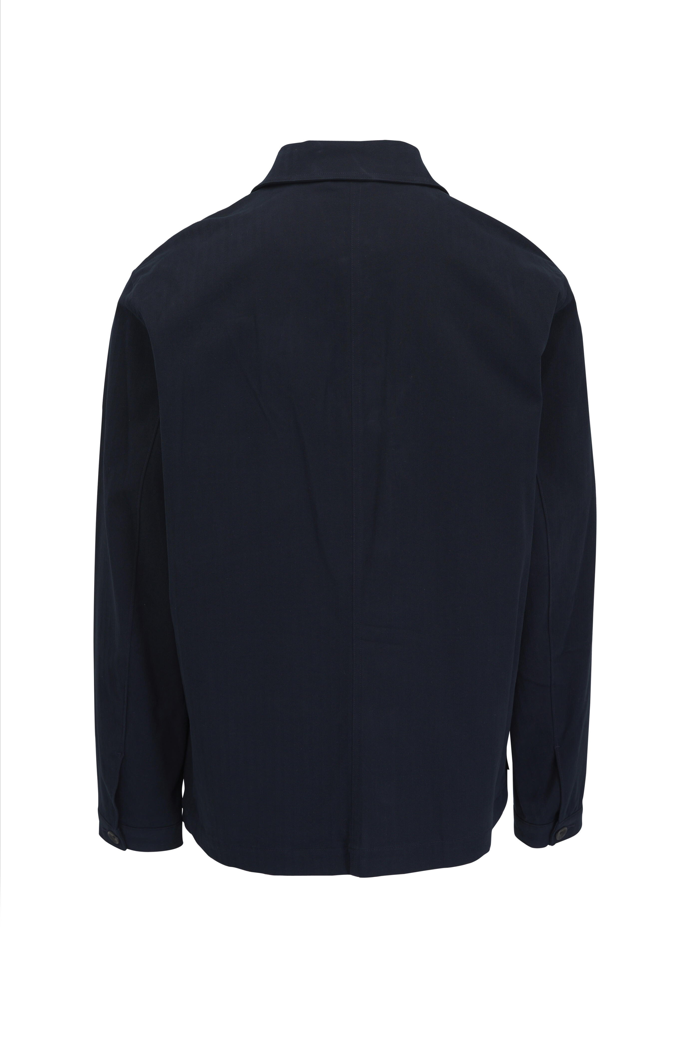 Vince - Coastal Blue Herringbone Chore Jacket