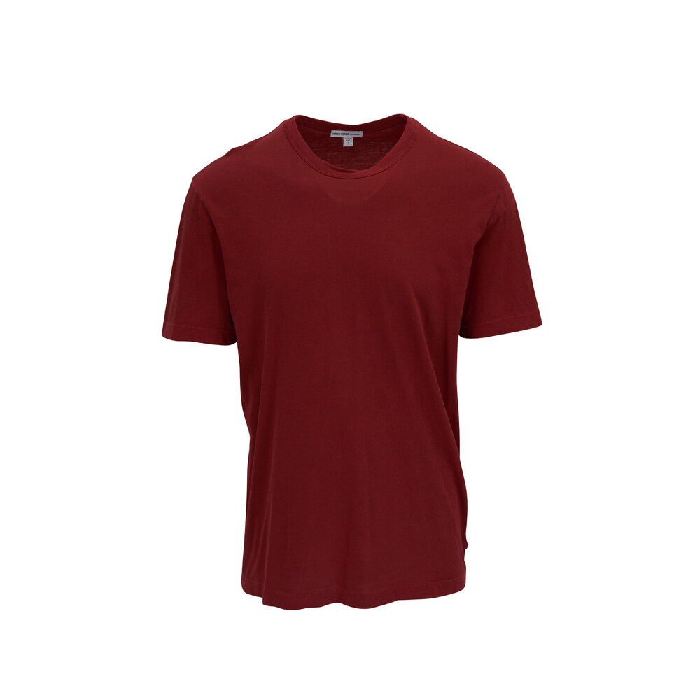 James Perse - Sunfire Brick Cotton Crewneck T-Shirt