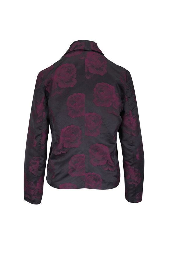 Peter Cohen Prime Burgundy Silk Floral Camo Jacket - view 2