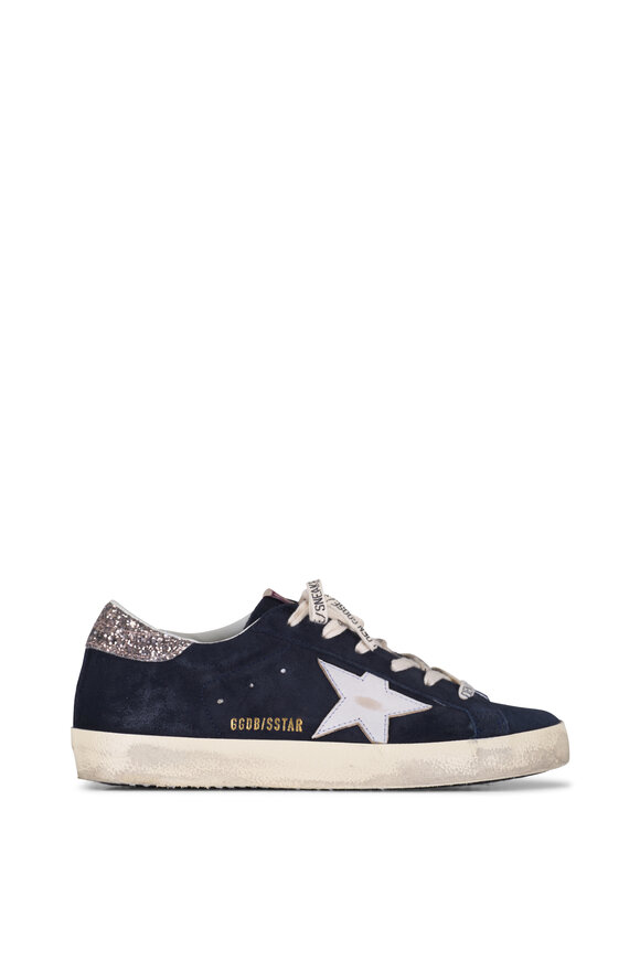 Golden Goose - Super-Star Classic Blue & White Suede Sneaker   