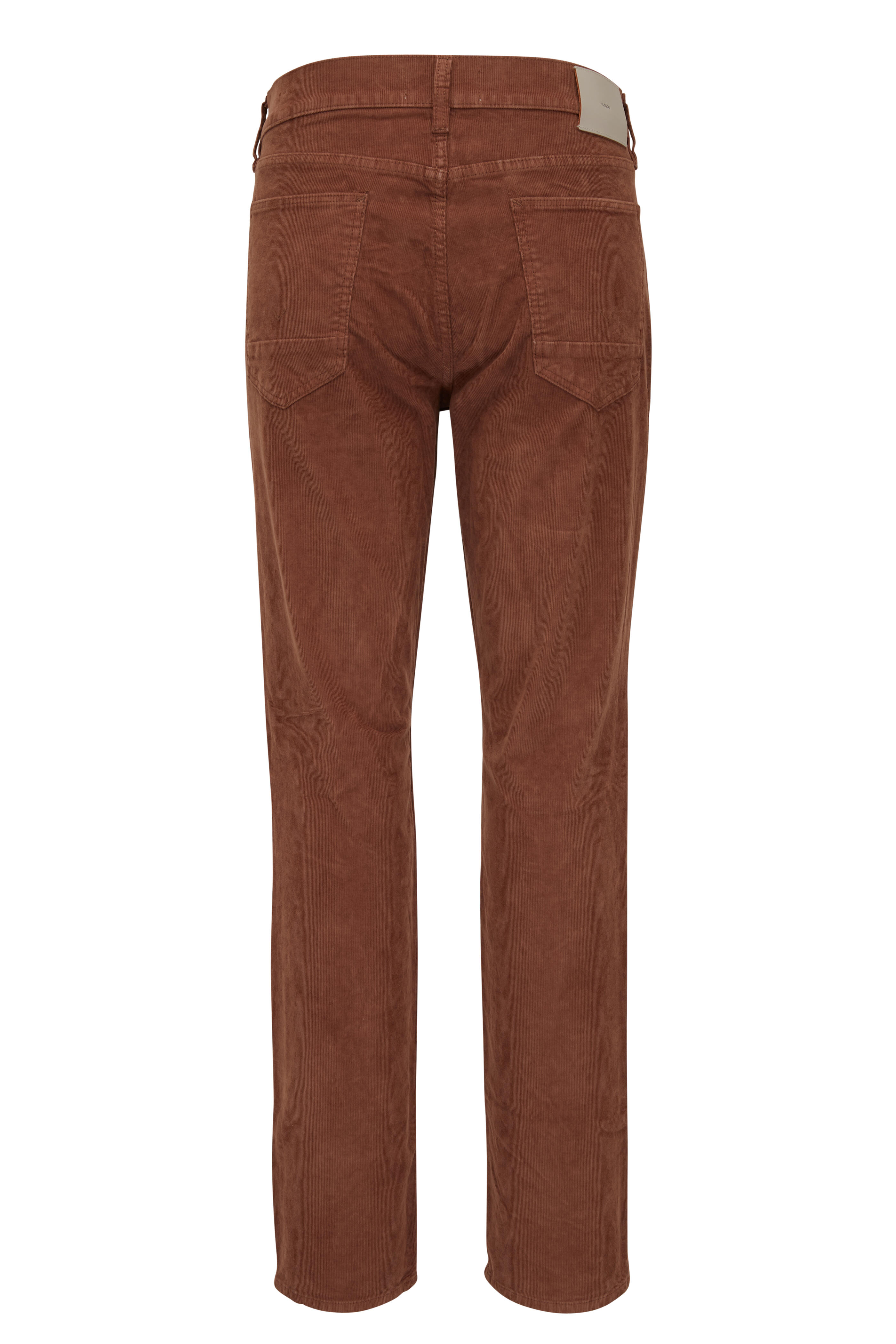Hudson - Blake Burnt Brown Slim Straight Corduroy Pant