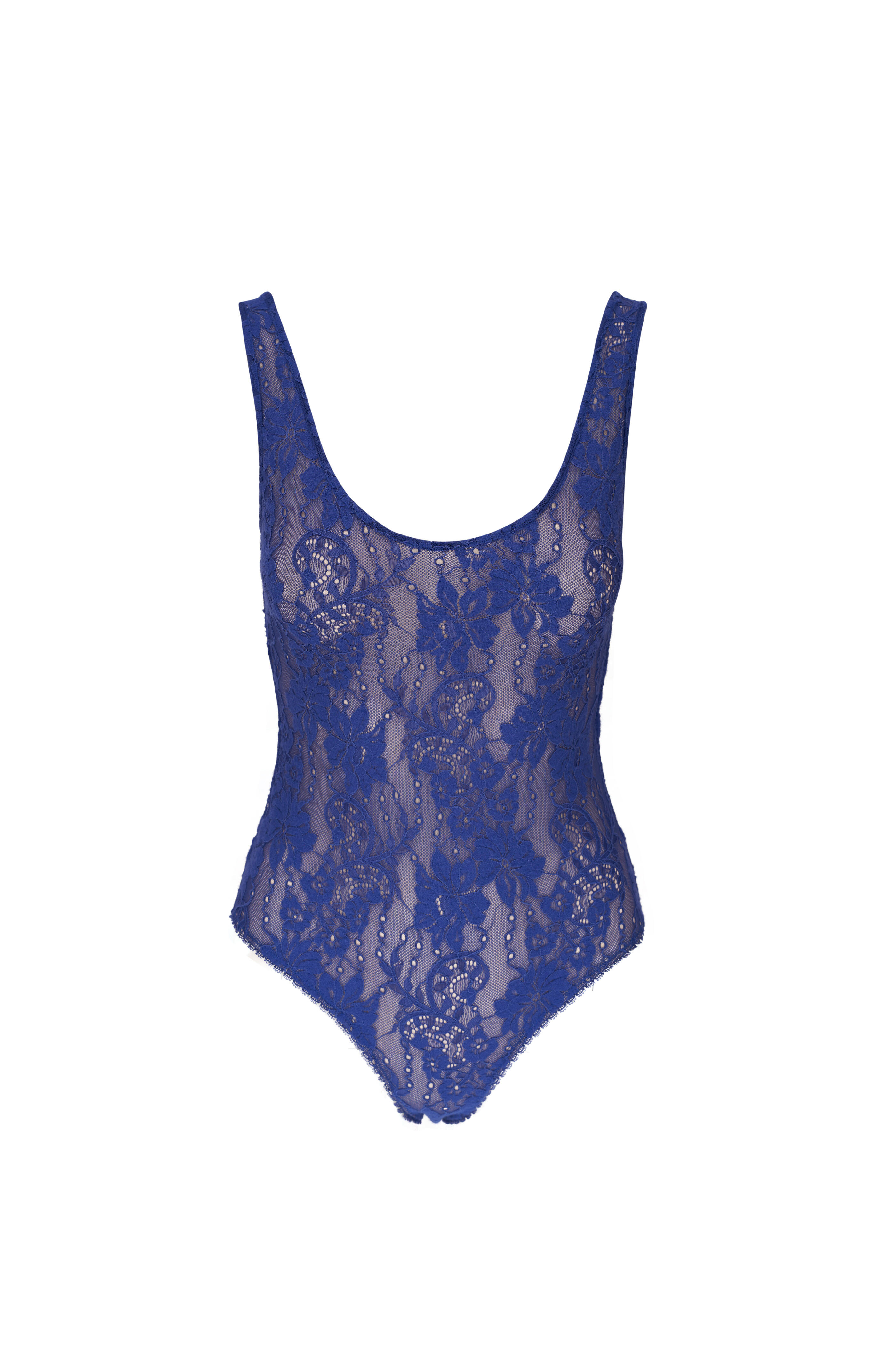 Zimmermann - Lapis Lace Scoop Neck Bodysuit | Mitchell Stores