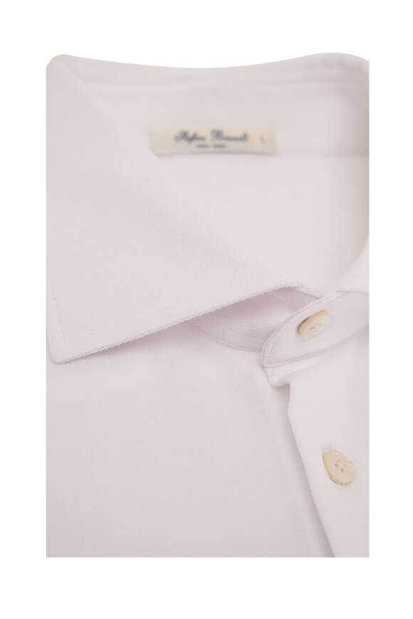 Stefan Brandt White Cotton Button Down Shirt - view 2