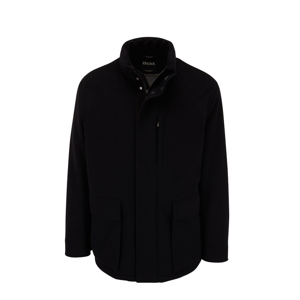 Zegna - Black Oasi Cashmere Jacket | Mitchell Stores