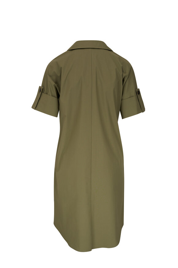 Antonelli - Michela Olive Green Shirtdress | Mitchell Stores Antonelli - Michela Olive Green Shirtdress | Mitchell Stores