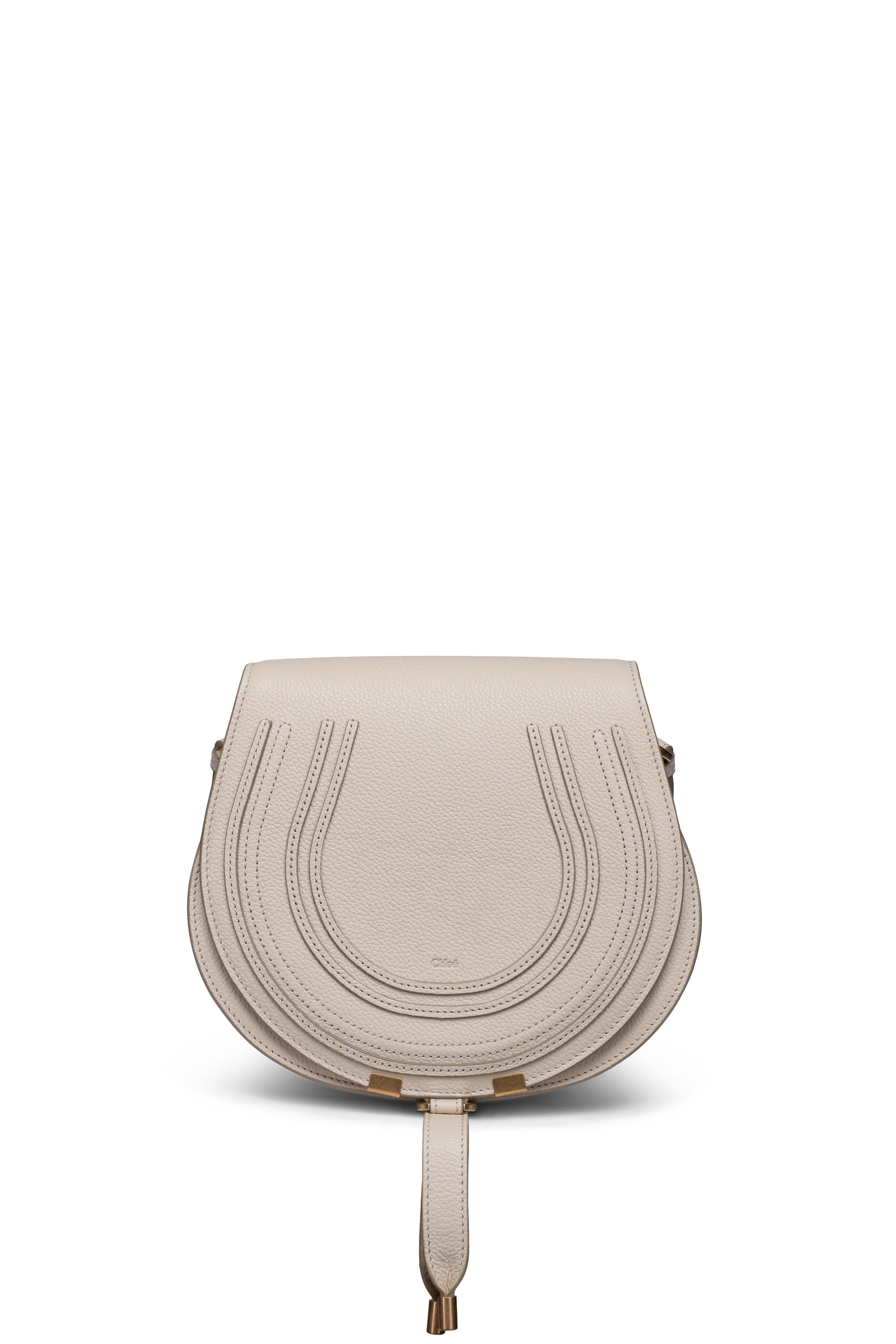 Chloé - Medium Marcie Beige Saddle Bag