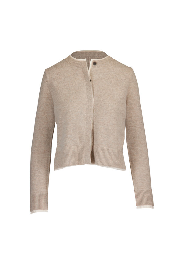 Brochu Walker Archie Gravel & Off White Layered Cardigan - view 1