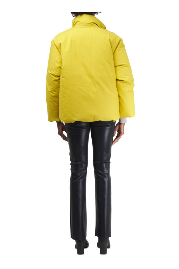 Jil Sander - Relax Boxy Fit Golden Green Down Puffer Jacket