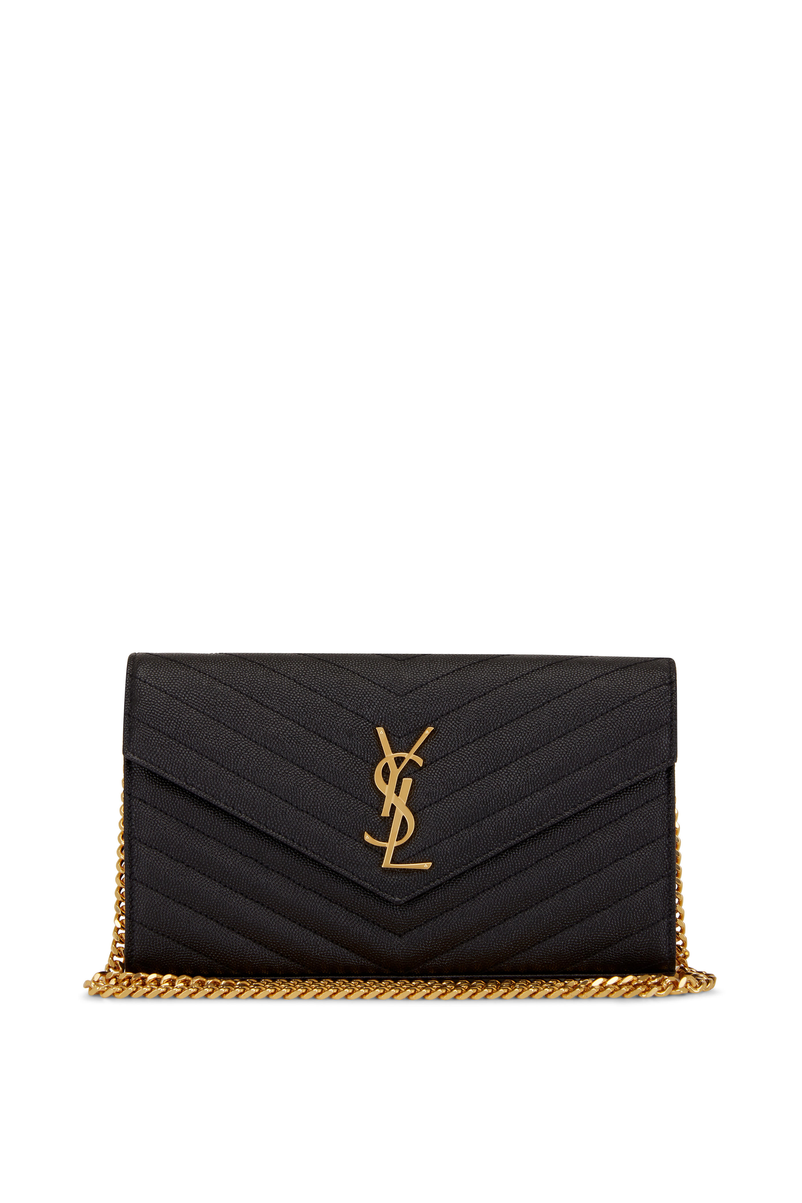 Yves Saint Laurent, Bags, Saint Laurent Monogram Ysl Woc Black Bag