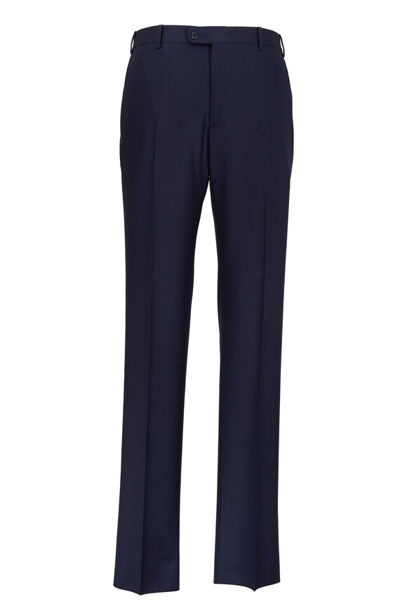 Zanella - Devon Navy Blue Wool Trousers