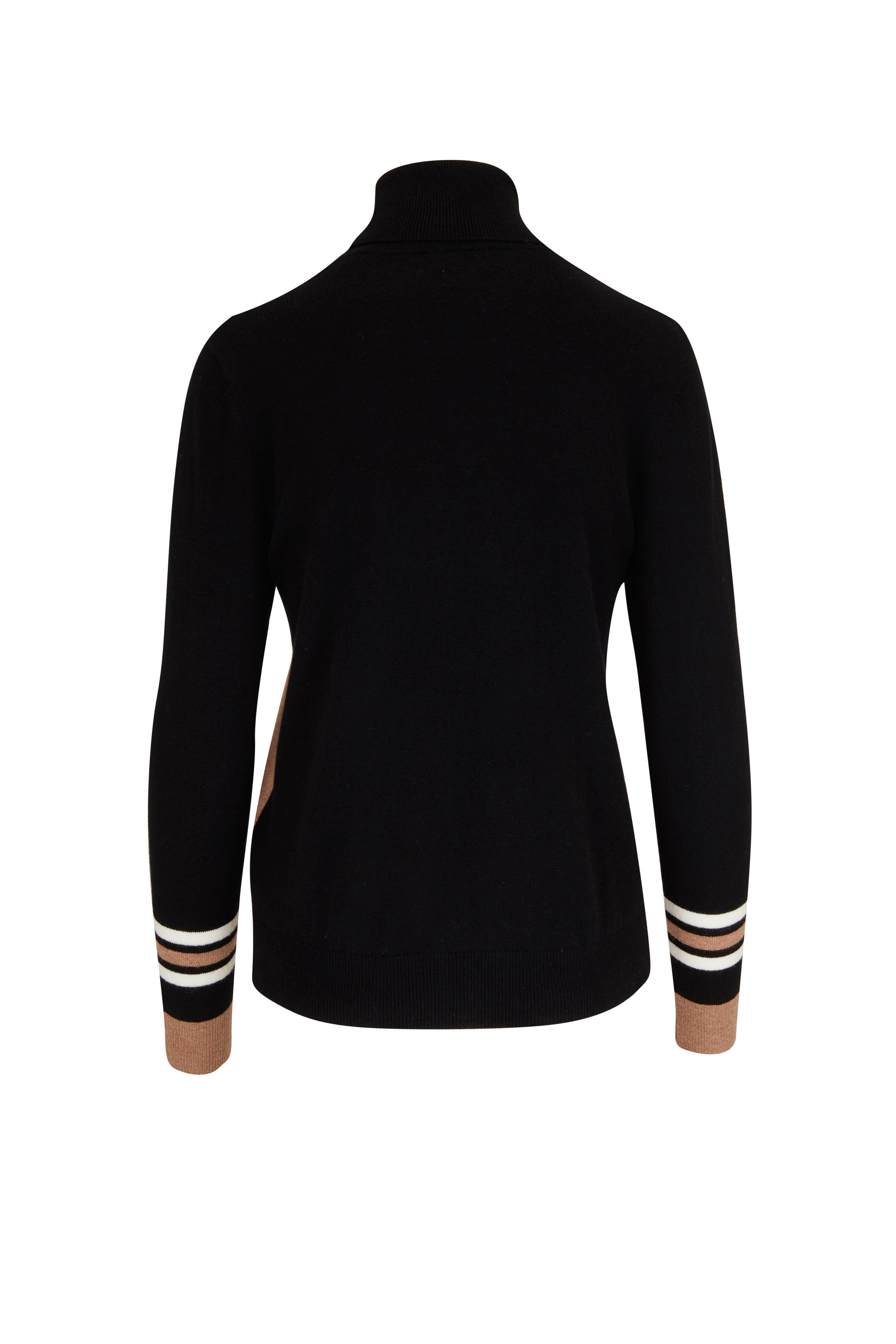 Chinti & Parker Wool-Cashmere Rollneck Sweater- Dark-Grey  (Knitwear,Sweaters)