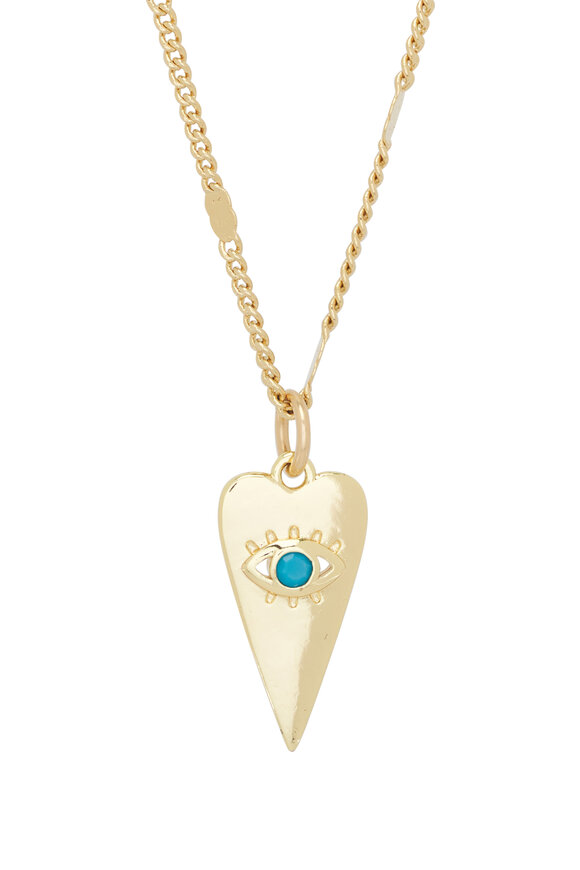 Cristina V. - Evil Eye Heart Charm Necklace