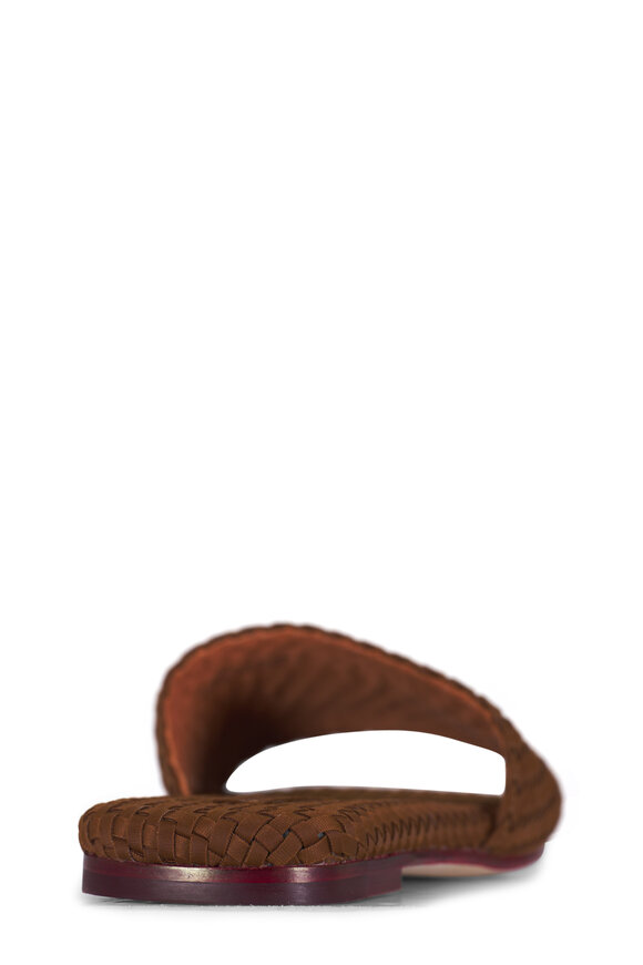 Naghedi St. Barths Teak Handwoven Slide - view 5