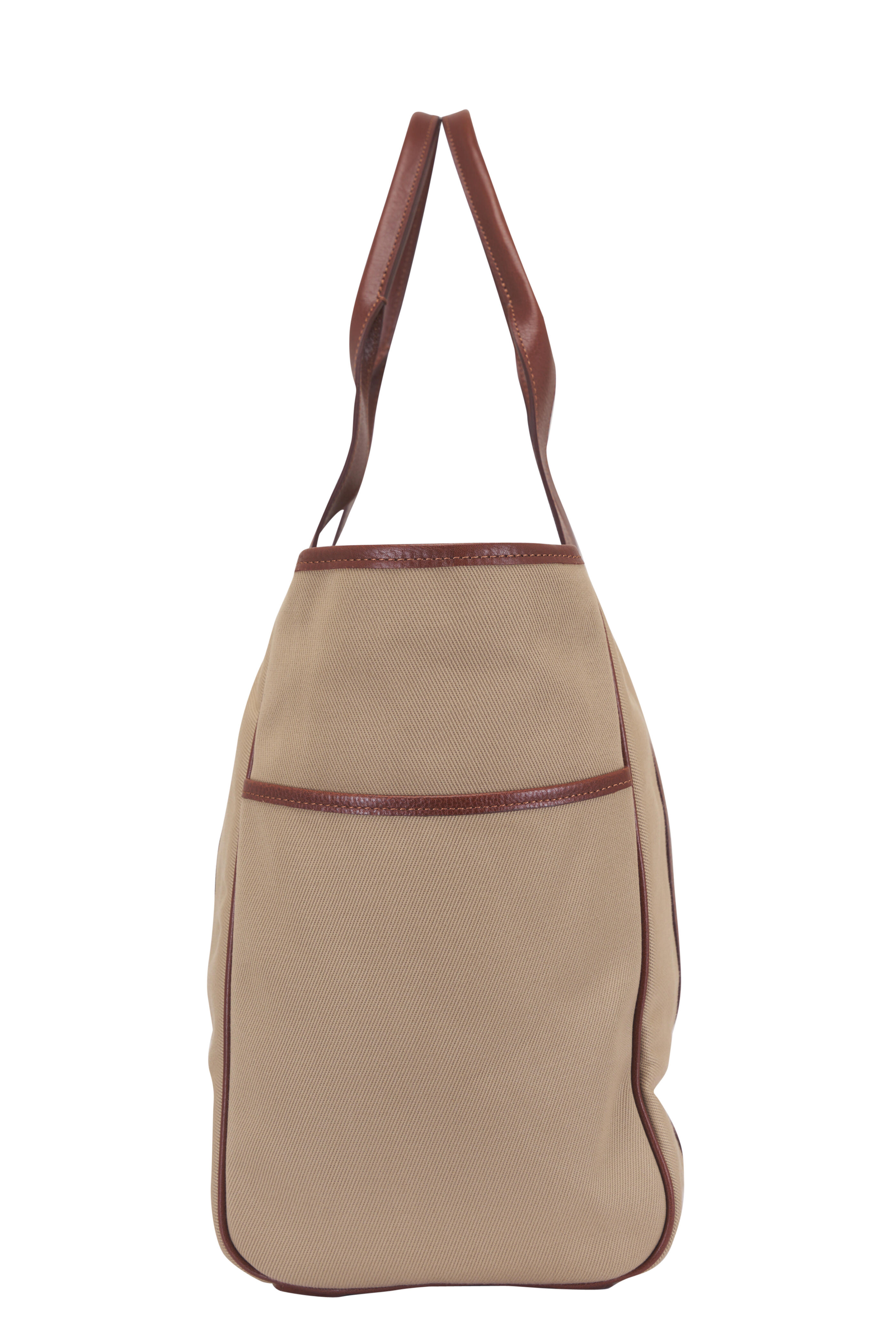Ghurka - Market Tote No. 294 Khaki Twill & Chestnut Tote