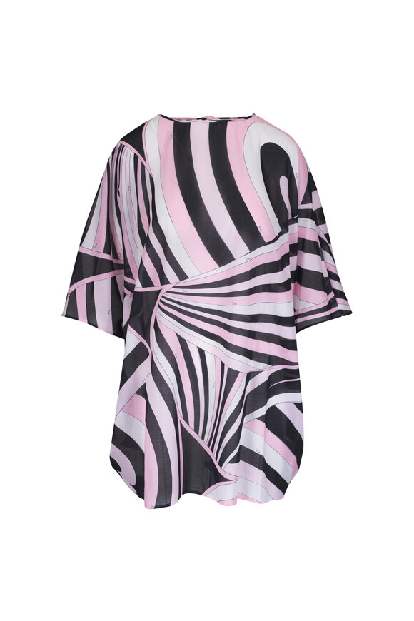 Pucci Pink Multi Cotton Muslin Kaftan