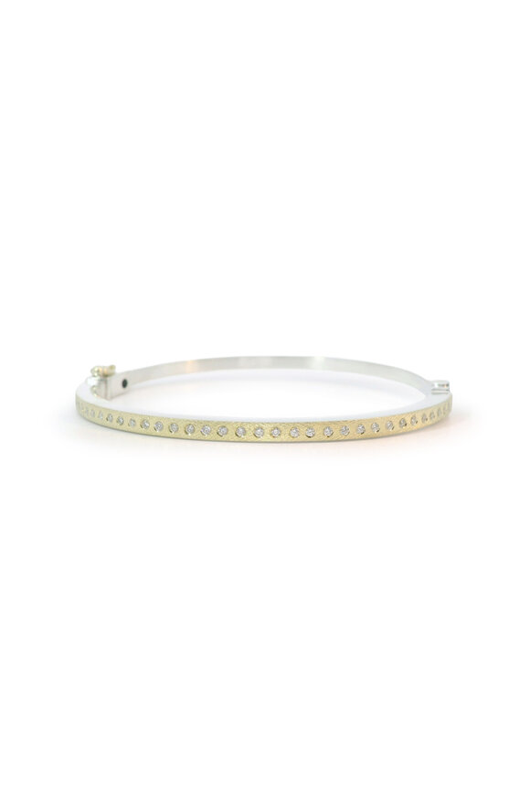 Rene Escobar Adam Diamond Bangle Bracelet