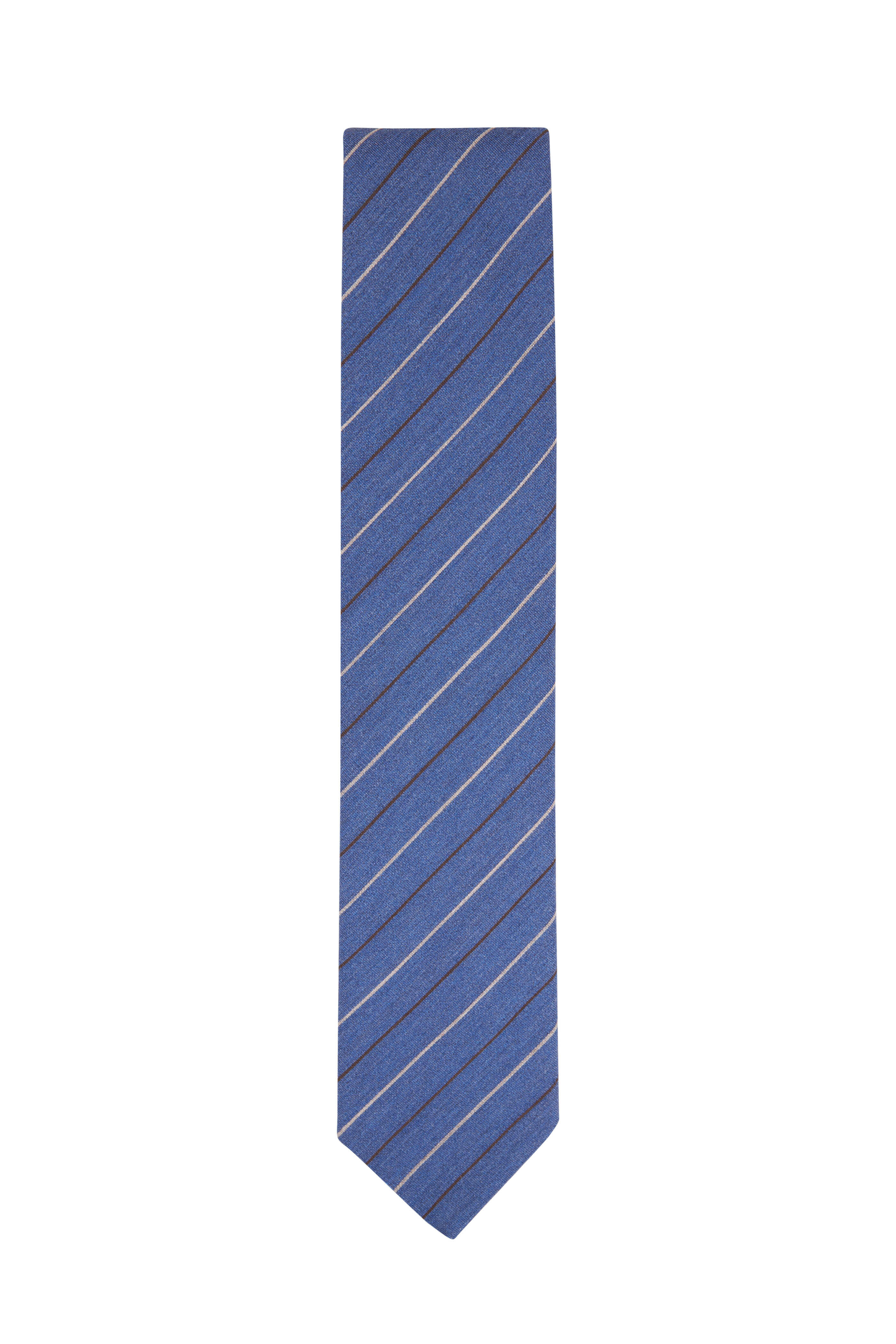 Eton Blue Striped Necktie Mitchell Stores