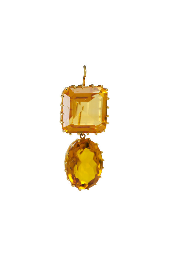 Renee Lewis - Yellow Gold Citron Drop Earrings