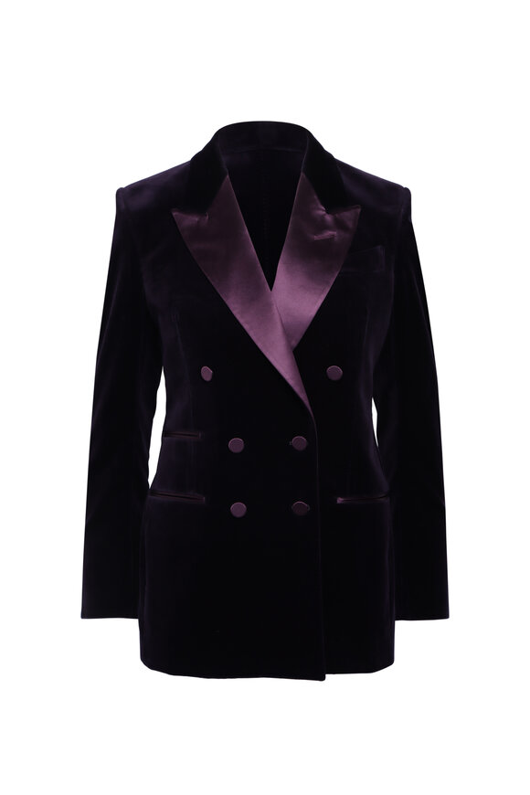 Tom Ford Deep Purple Velvet Tuxedo Jacket