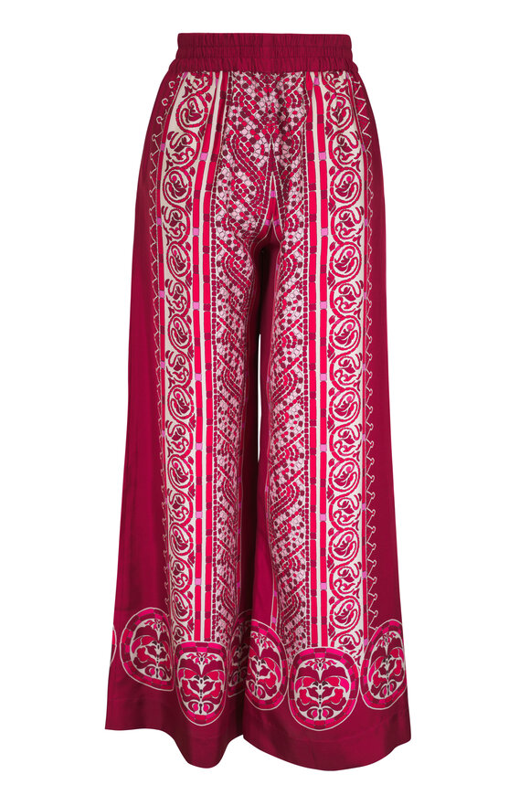 La DoubleJ Silk Twill Cobra Placee Palazzo Pant - view 4