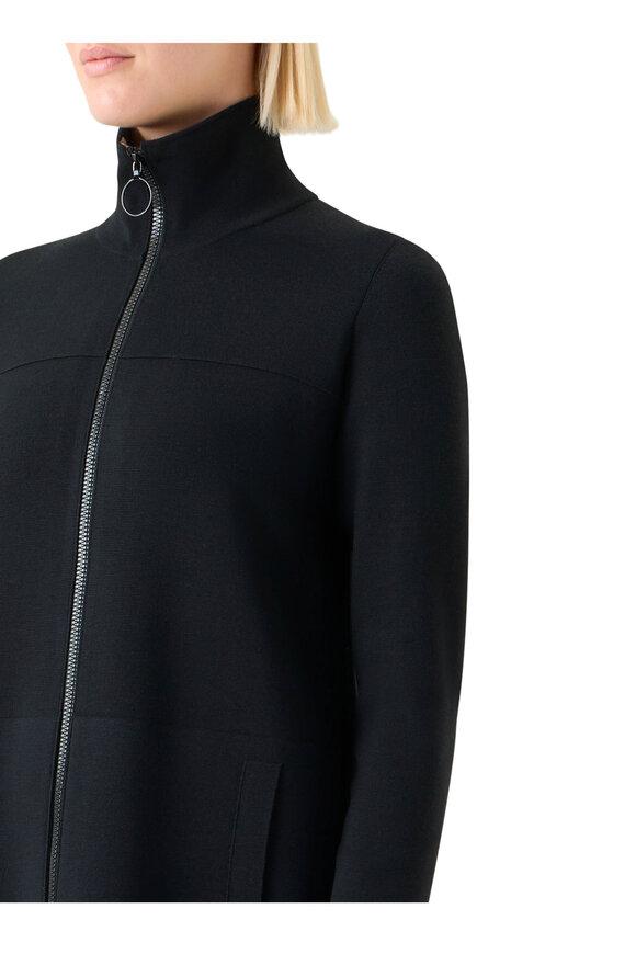 Akris Punto Black Contrast Trim Cardigan - view 5