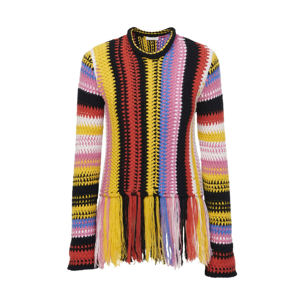 Chloé - Multicolor Fringe Knit Top | Mitchell Stores