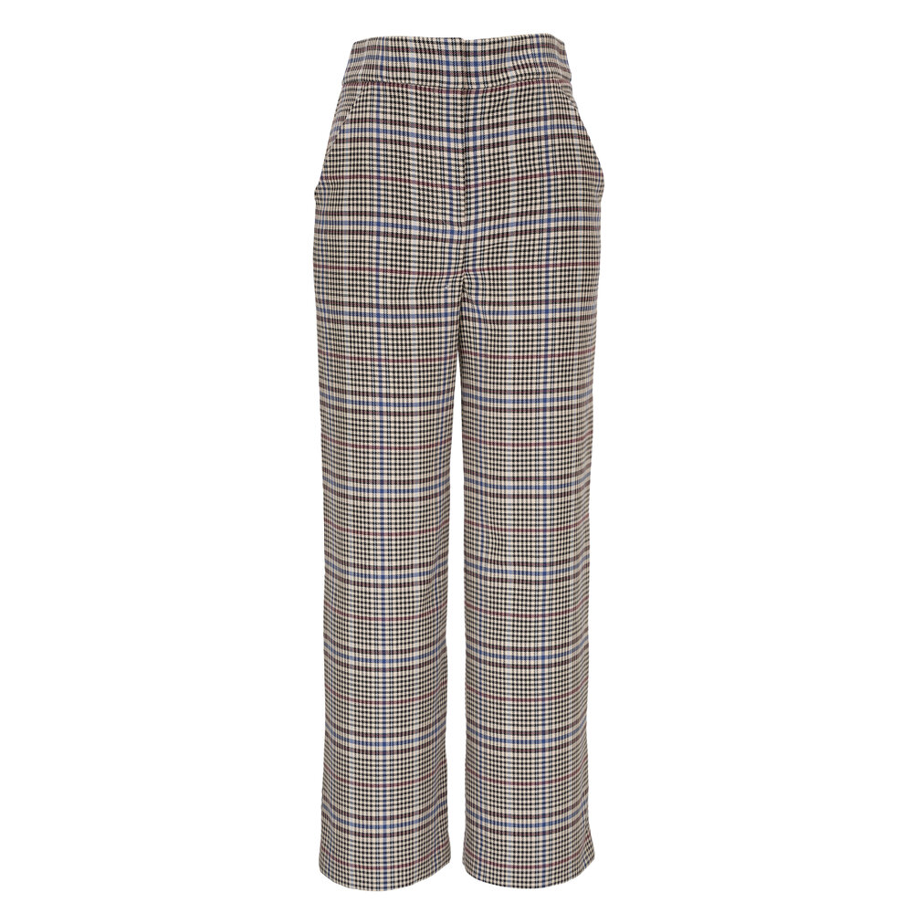 Veronica Beard - Brixton Wide-Leg Plaid Pant | Mitchell Stores