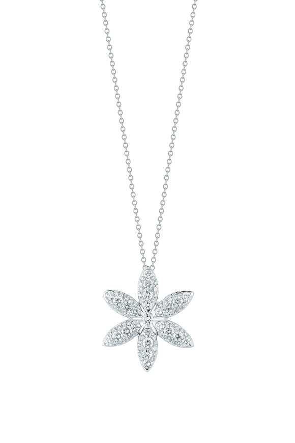Kwiat - White Gold Diamond Pinwheel Pendant