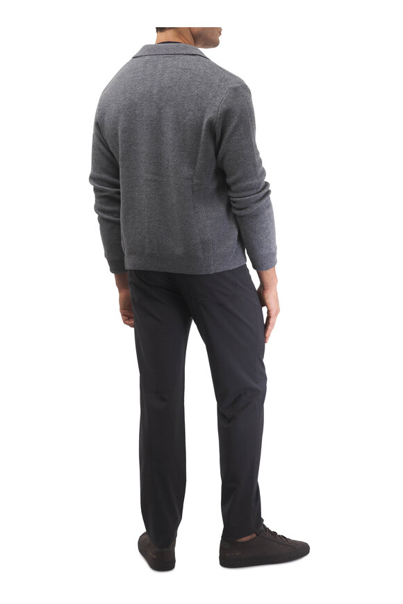Maurizio Baldassari Charcoal Gray Wool Five Pocket Pant - view 6