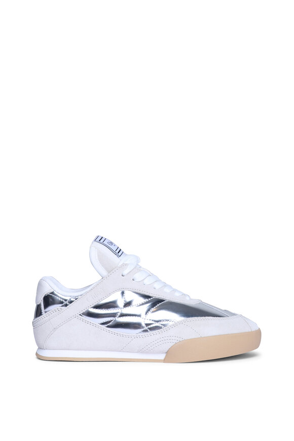 Chloé Silver Metallic Kick Sneaker - view 2