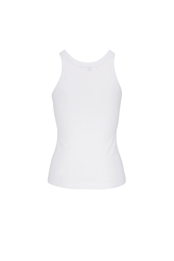 Totême White Fine Curved Rib Tank - view 2