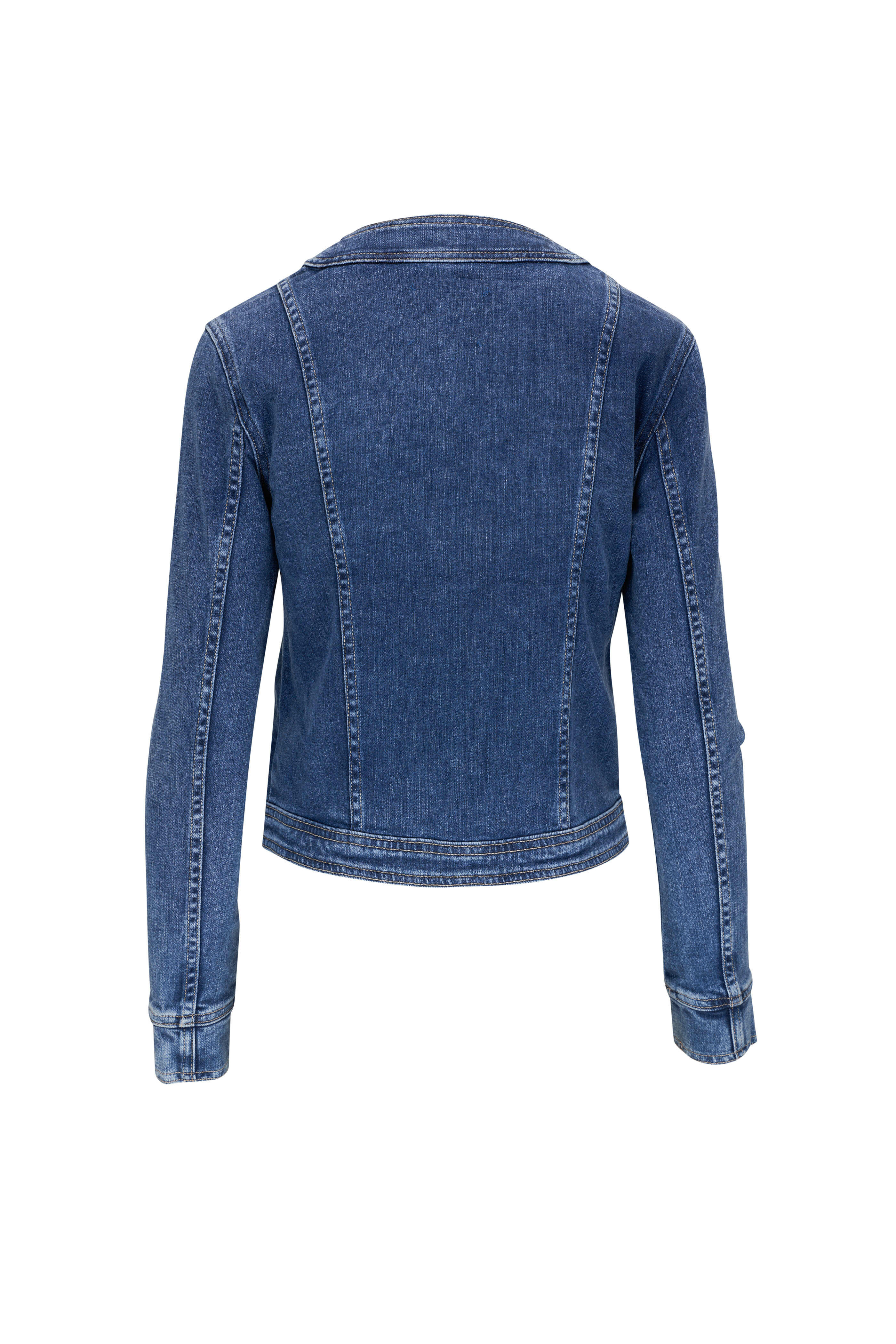 L'Agence - Yari Rhodes Blue Jean Jacket | Mitchell Stores