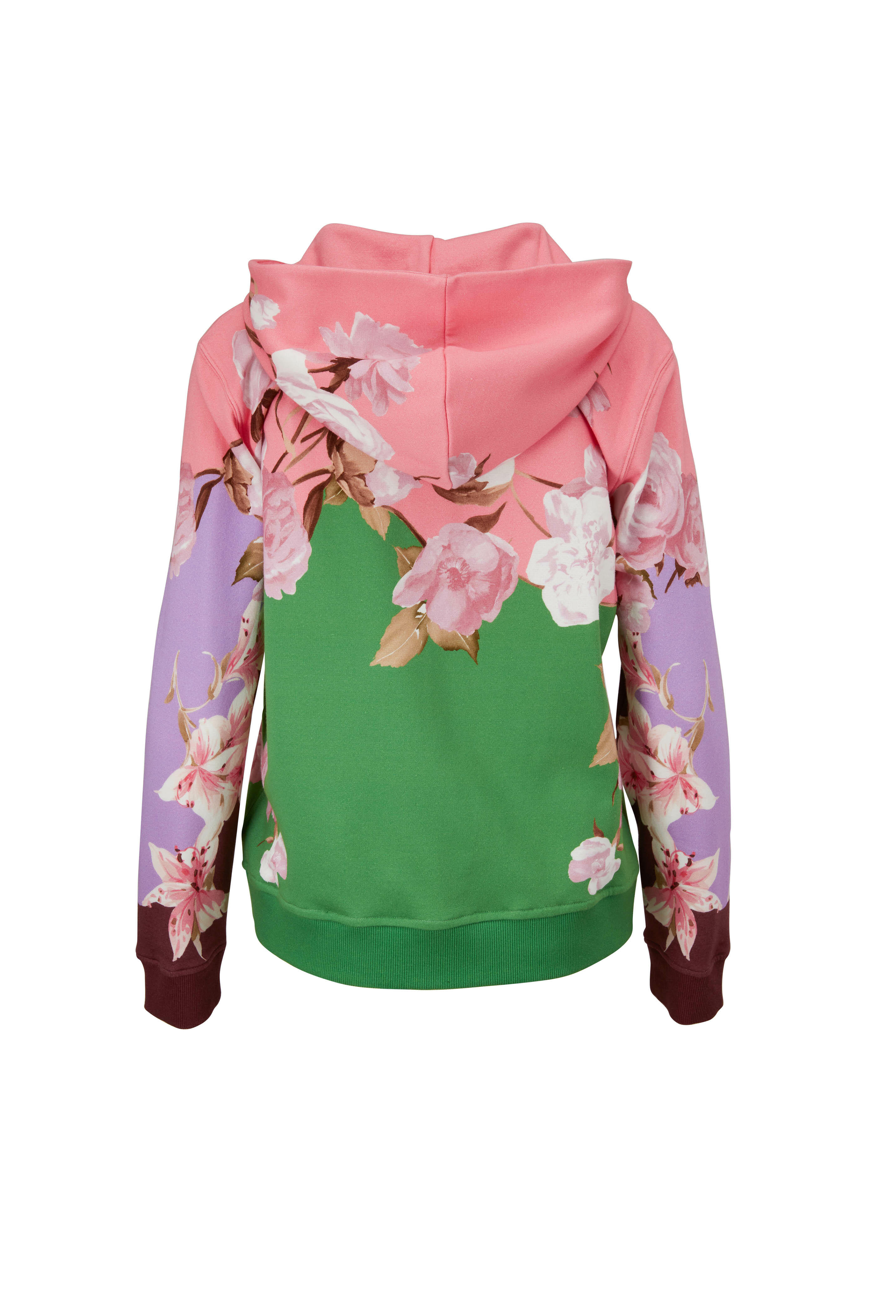 Luxury sweatshirt for men - Valentino black floral print sweatshirt