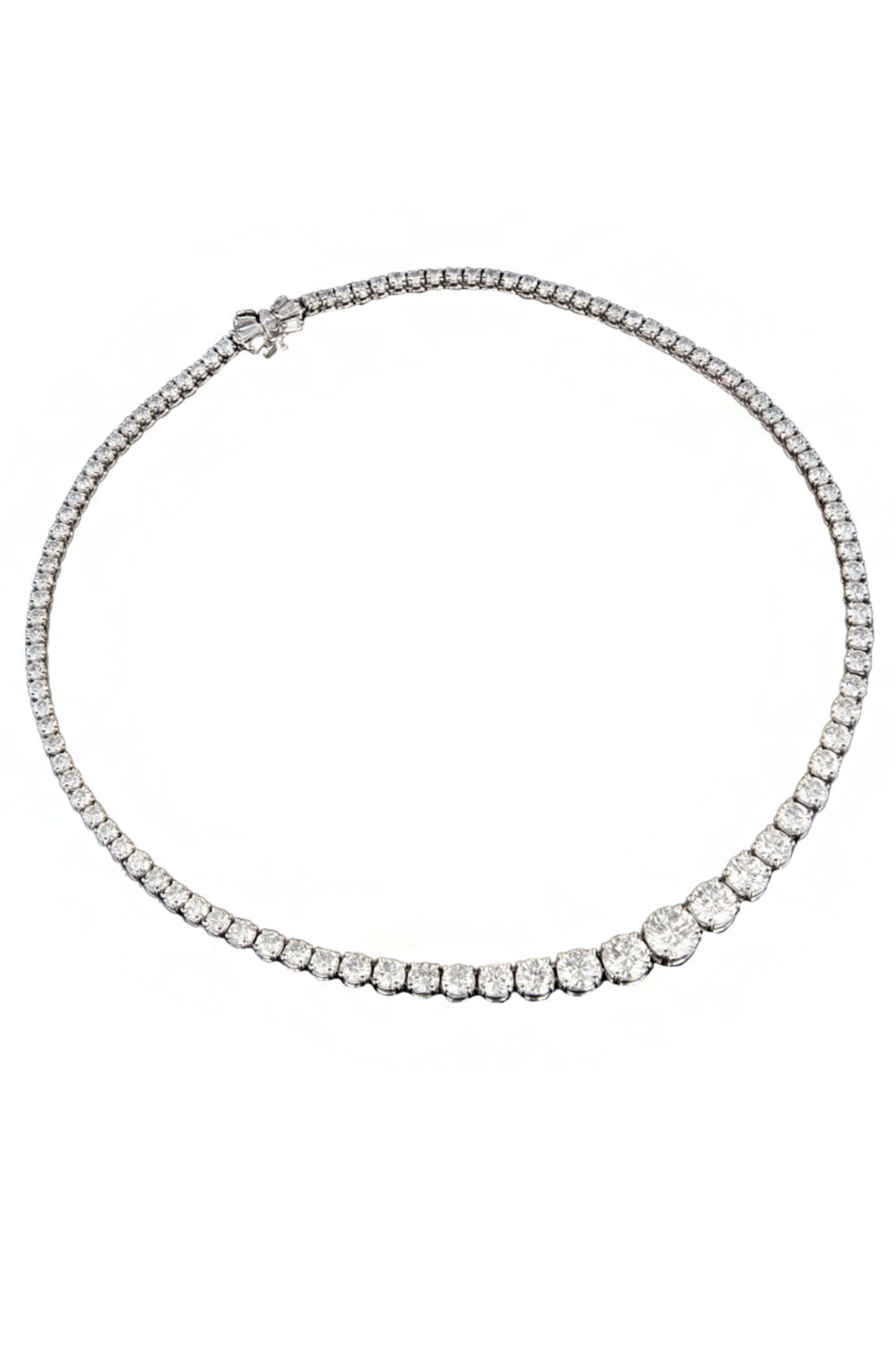 John T. Haynes - Kwait Graduated Diamond Necklace