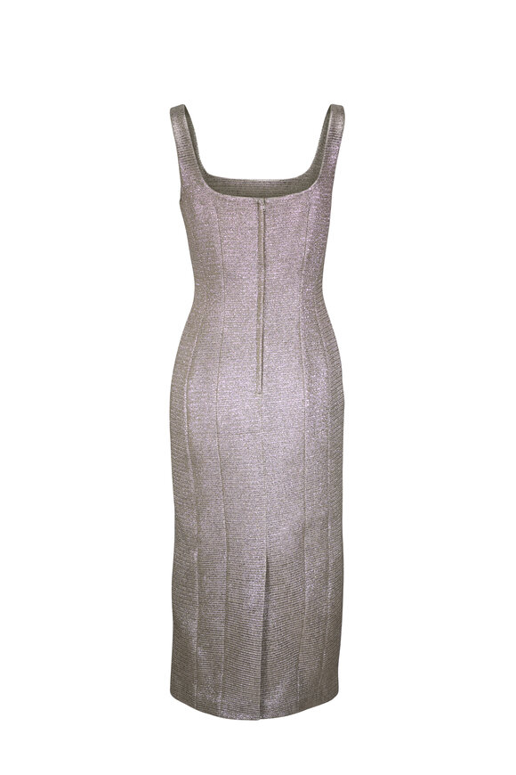 Versace - Pink Knit Jacquard Check Dress | Mitchell Stores