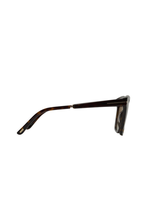 Tom Ford Eyewear Lucia Dark Havana Polarized Sunglasses - view 3