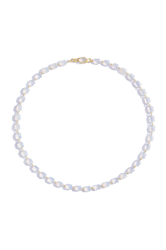 Marie-Hélène De Taillac Small Blue Chalcedony Heaven Necklace