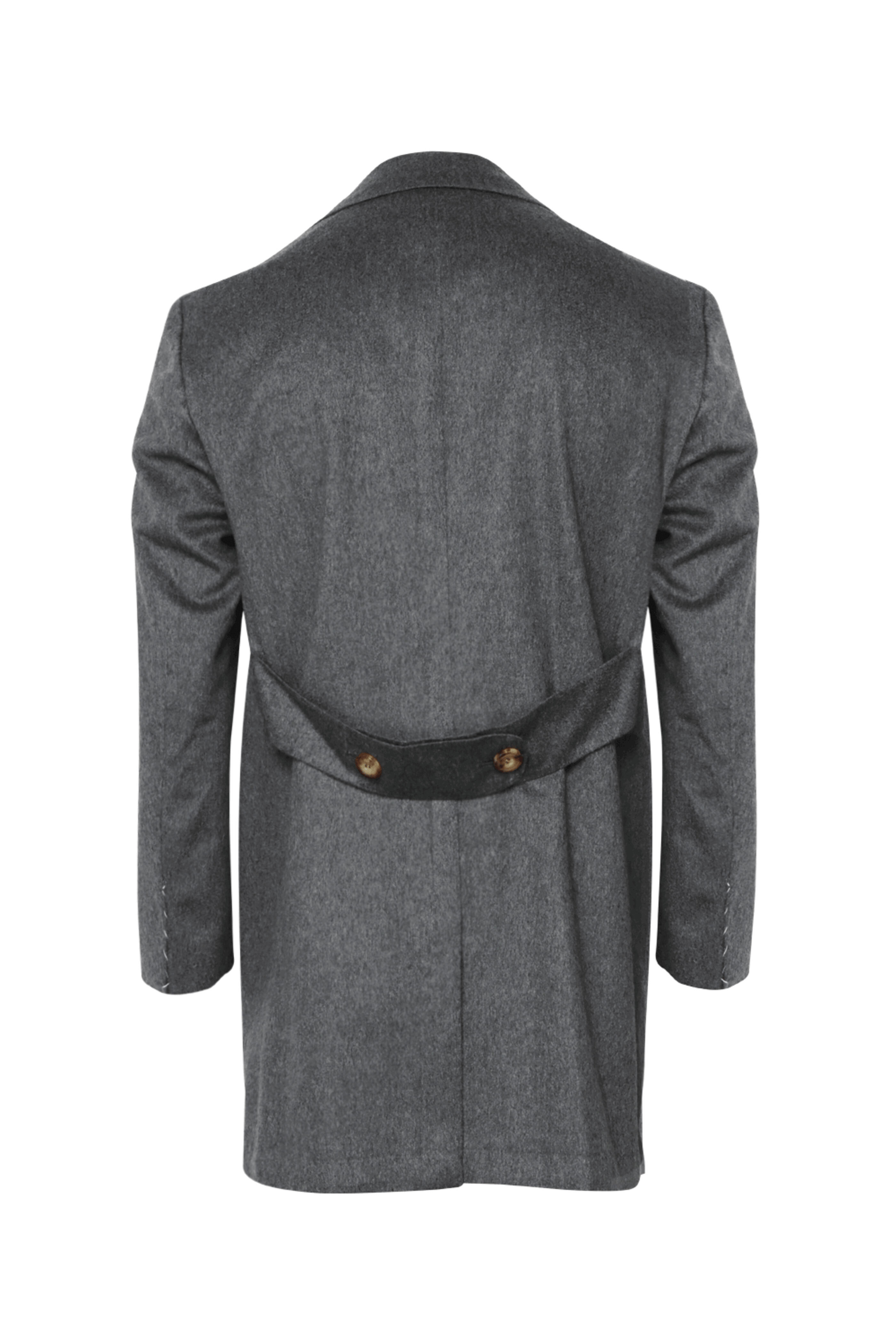 Kiton - Dark Gray Cashmere Topcoat