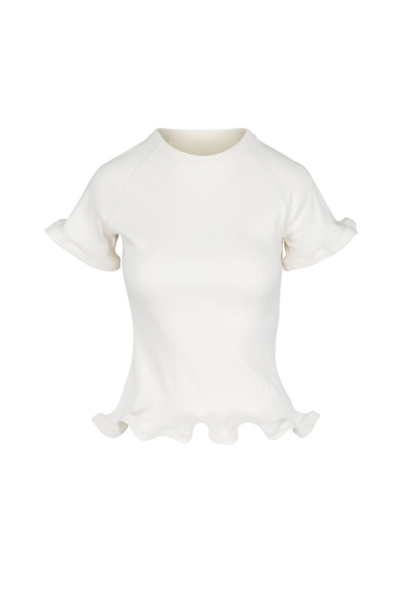 Stella McCartney Frilled Hem Ribbed Tee