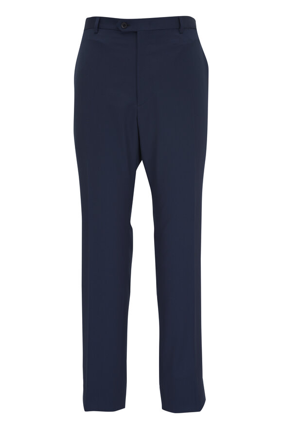 Brioni tapered wool trousers - Blue