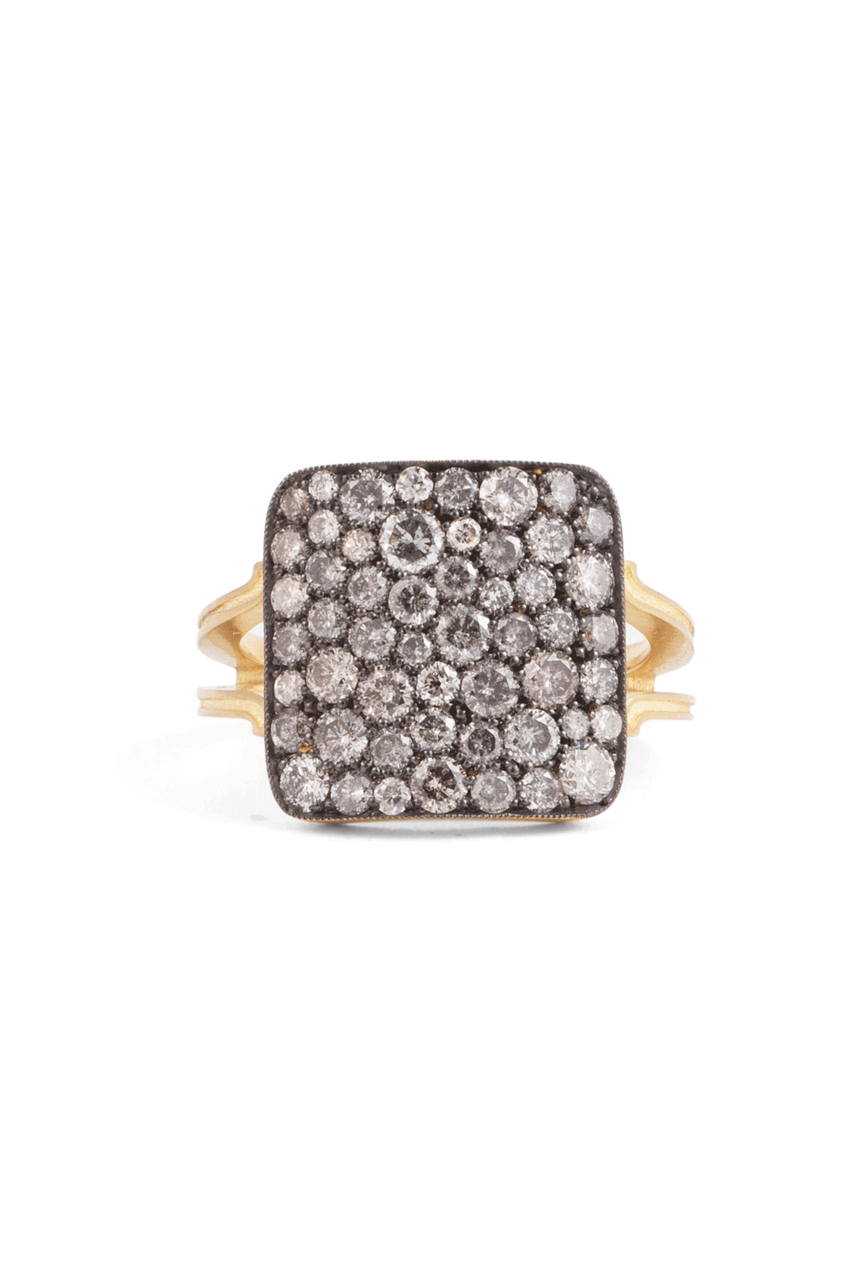 Sylva & Cie - Small Grey Diamond Ten Table Ring | Mitchell Stores