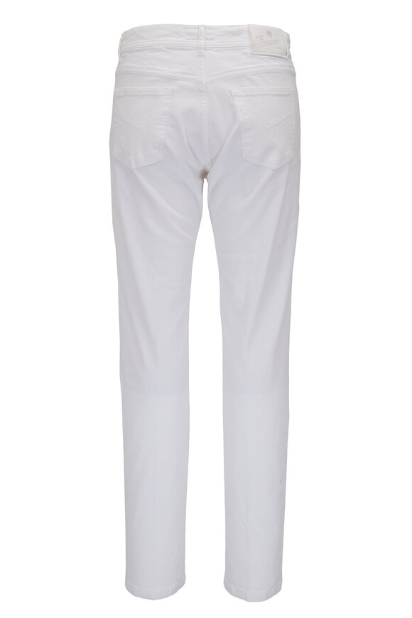 Marco Pescarolo - Bull White Denim Five Pocket Pant